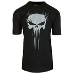 T-Shirt Punisher Czaszka Srebrna TigerWood Czarny