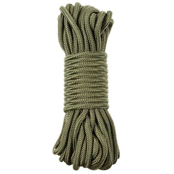 Paracord Rope 7 mm 15 Metres MFH Olive (27503B)