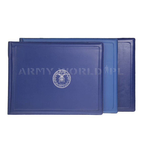 Case / File For Documents US Army Navy Blue Original Used