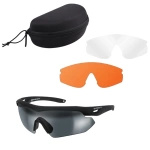 Okulary Taktyczne SwissEye NIGHTHAWK Czarne 3 Wizjery