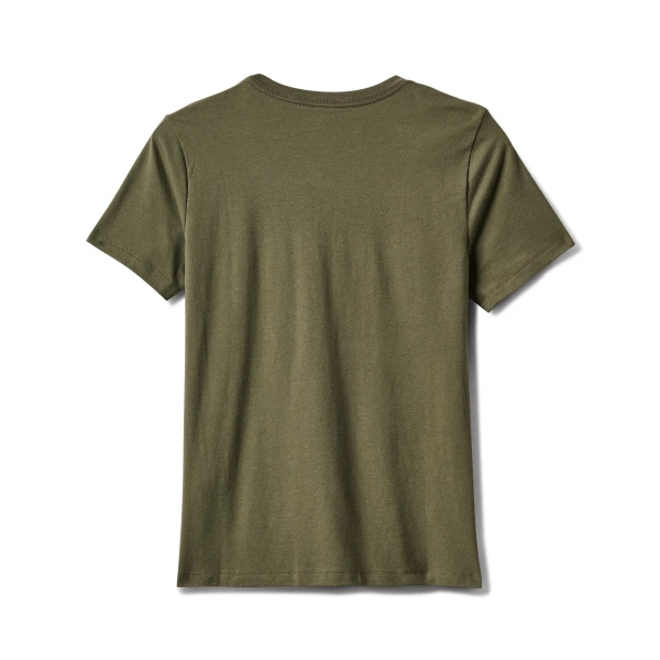 Womens T-shirt Logo Rectangle 5.11 Ranger Green (69226AHI)