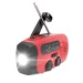 Radio Awaryjne Solarne z Powerbankiem Czerwone (JB-04)