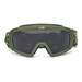 Gogle Taktyczne ANTIFOG UV + 3 Szybki JB Tacticals Zielone (JB-GLS-0002)