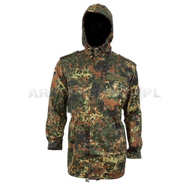 Military Parka Jacket Bundeswehr Flecktarn Original New