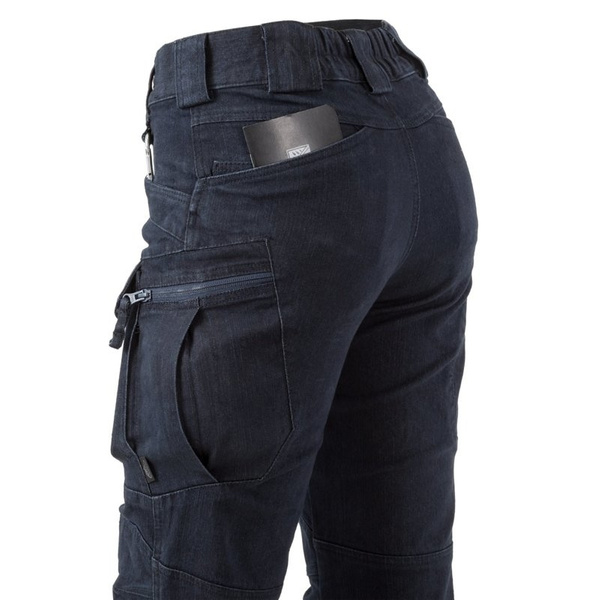 Woman's Trousers Helikon-Tex UTP Urban Tactical Pants Denim Blue Jeans (SP-UTW-DM-31)