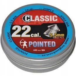 Airgun Pellets Pointed Classic USA 5.5 mm Sharp 250 pcs.
