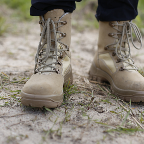 Shoes HAIX AIRPOWER P9 Desert Original Bundeswehr Used Very Good Condition
