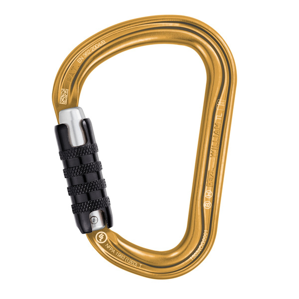 Karabinek William Triact-Lock Petzl Złoty (M36A TLY)