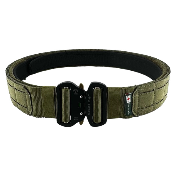 Pas Taktyczny Molle Laser Cut Z Pasem Wewnętrznym JB Tacticals Olive Green