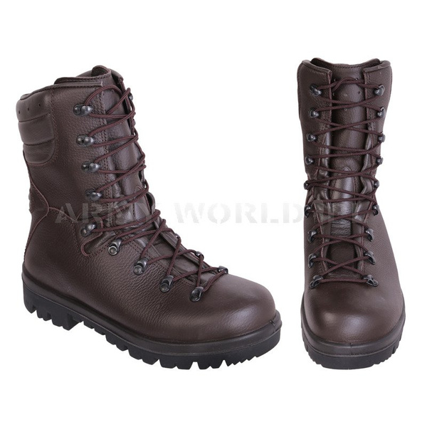 Polish Army Winter Leather Boots Demar 933A/MON Brown Genuine Military Surplus New 