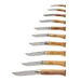 Zestaw Noży 10 szt. Opinel Inox N°02-12 + Skrzynia (001311)