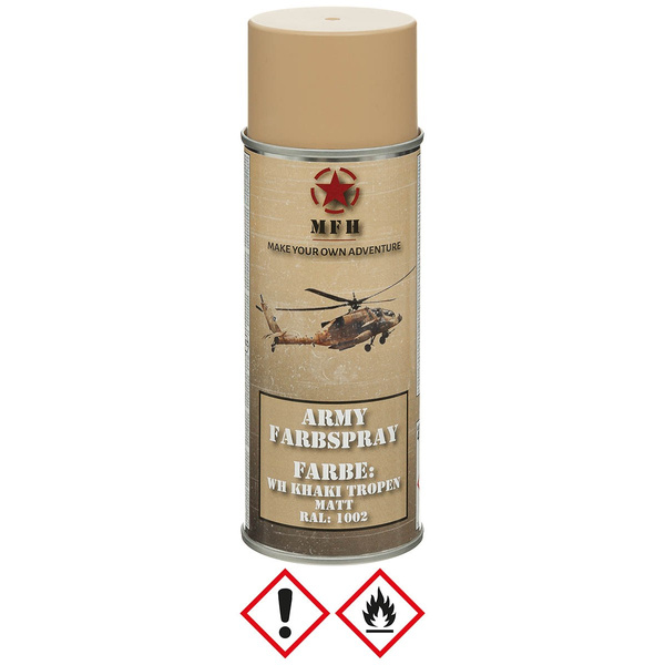 Farba Maskująca / Spray Do Broni 400 ml MFH Mat WH Khaki Tropen (27375J)