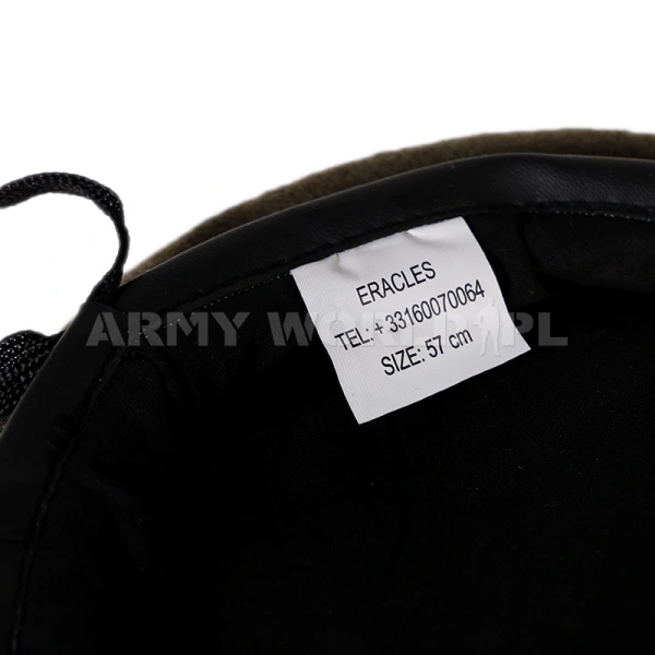 Beret Harcerski  Wojskowy Wełniany Francuski Brązowy Oryginał Nowy