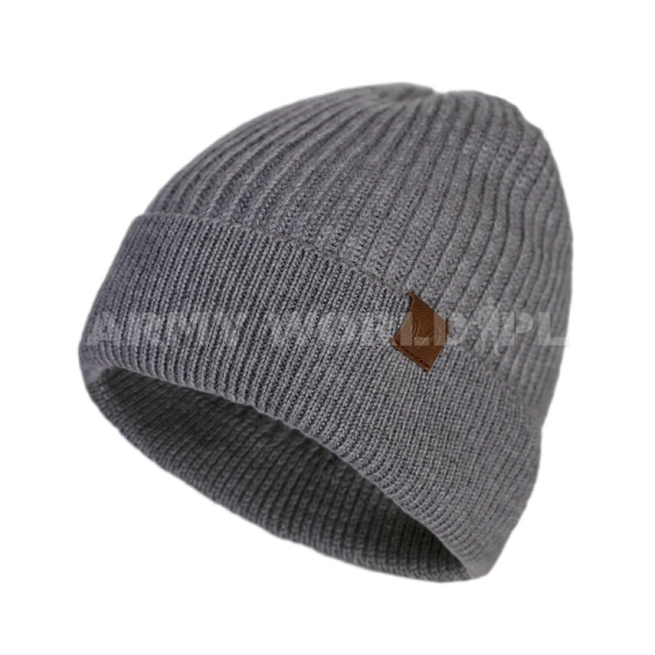 Czapka 100% Wełna Merino (250 g/m²) Icewall Szara