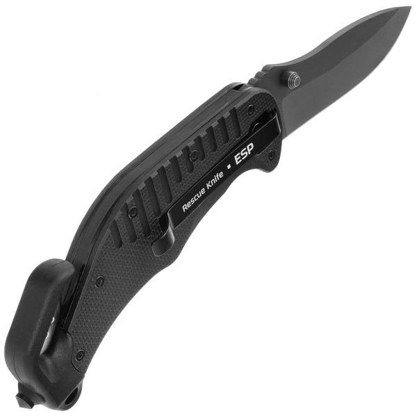 Nóż Składany Ratowniczy ESP RK-01 Czarny