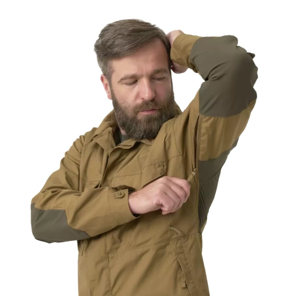 Shirt WOODSMAN Long Sleeve Helikon-Tex Coyote / Taiga Green (KO-WDN-DC-1109A)