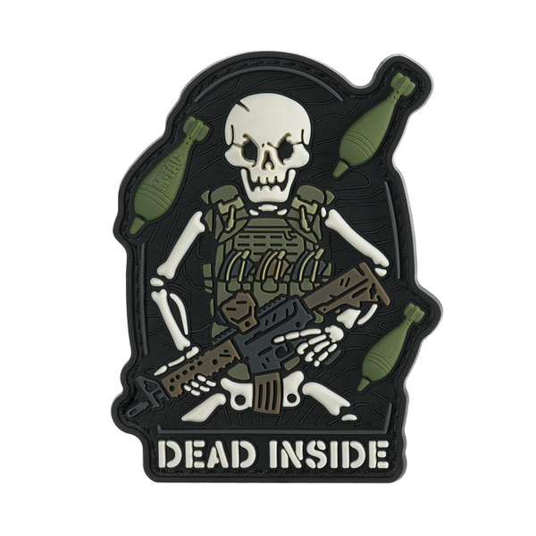 Naszywka Dead Inside PVC M-Tac Czarna/Olive (51549001)