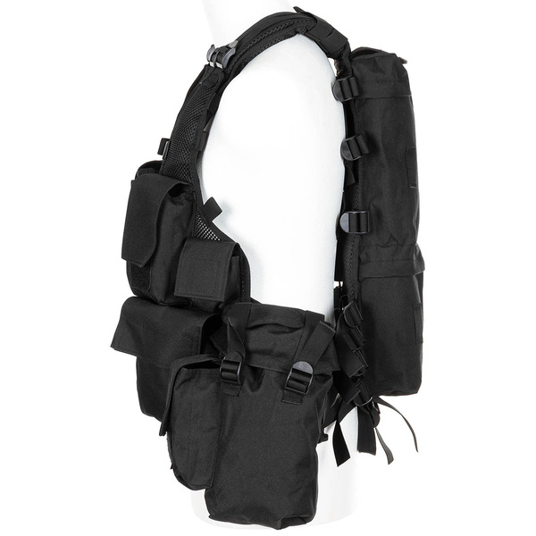 Kamizelka Taktyczna Tactical Vest + Kieszenie MFH Czarna (30993A)