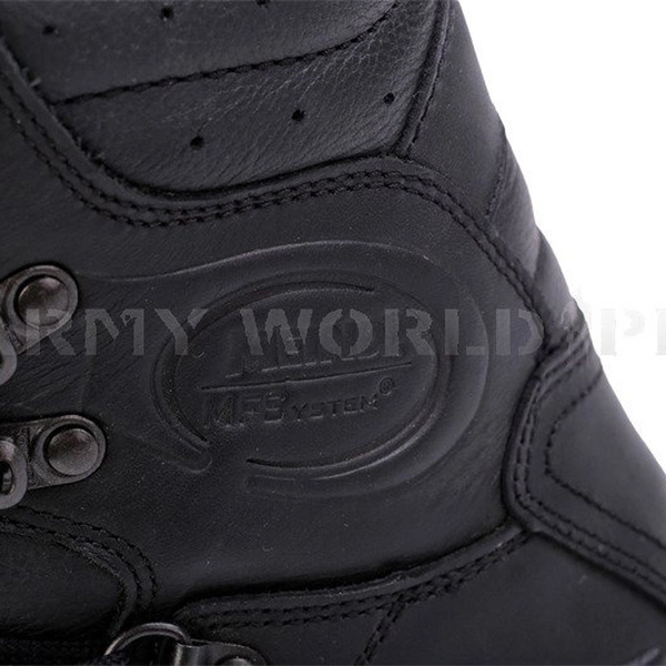 Buty Meindl MFS System Combat Extreme Kampfschuh Schwer Gore-tex Model 3705-01 Czarne Oryginał Demobil BDB