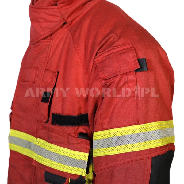Kurtka Strażacka Wojskowa Lion Apparel M2 Czerwona Oryginał Demobil BDB