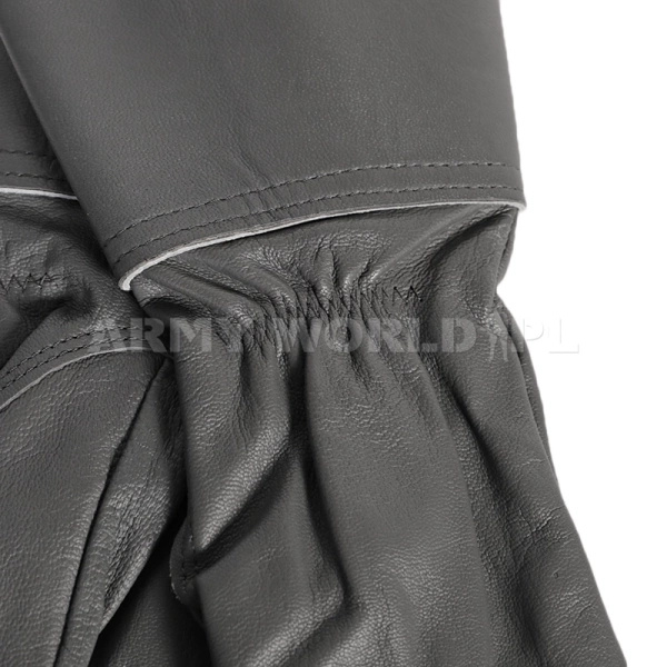 Rękawice Wojskowe Łapki Trzypalczaste Bundeswehr Skórzane Szare Oryginał Nowe