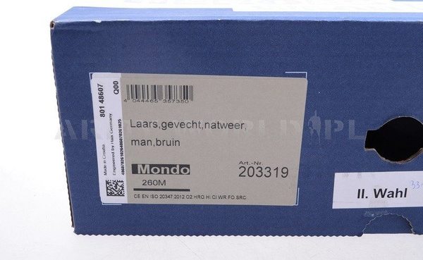 Buty Wojskowe Holenderskie Haix Laars Gevecht Natweer Gore-Tex Brązowe Oryginał Nowe