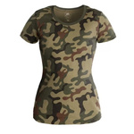 T-shirt Damski Z Bawełny Organicznej Slim Helikon-Tex Pl Camo (TS-TSW-OS-04)