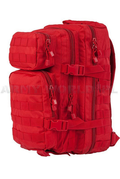 Plecak Model US Assault Pack SM (20l) Mil-tec Czerwony Dla Służb Medycznych Nowy Powystawowy