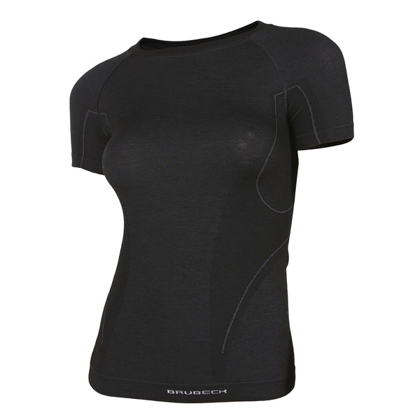 Women's T-shirt Thermoactive  ACTIVE WOOL Brubeck Black