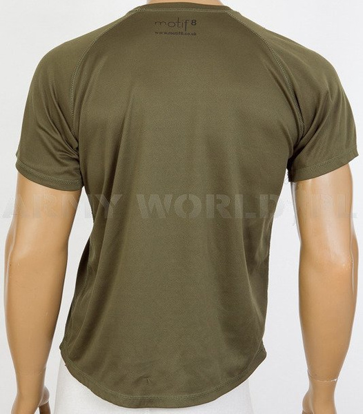 T-shirt Termoaktywny Coolmax Z Naszywką The Royal Logistic Corps Olive Oryginał Demobil BDB