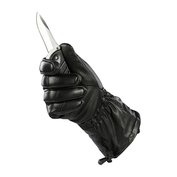 Rękawice Zimowe Skórzane M-Tac Czarne (90315002)