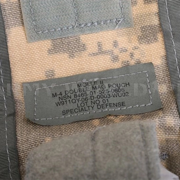 US Army Molle II M-4 Double Mag Pouch UCP Genuine Military Surplus Used