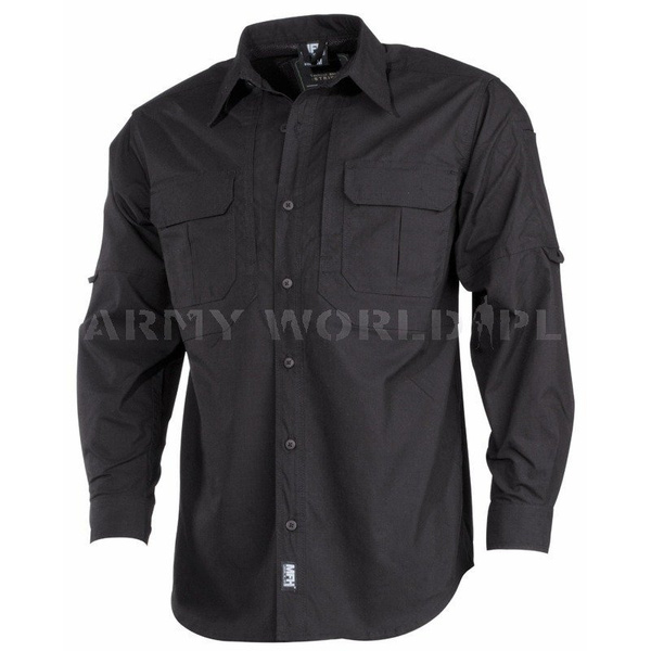 Long Sleeve Tactical Shirt Strike \MFH Black New