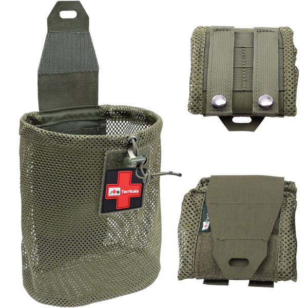 Foldable Mesh Dump Pouch JB Tacticals Olive (JB-BAG-0008-GRN)
