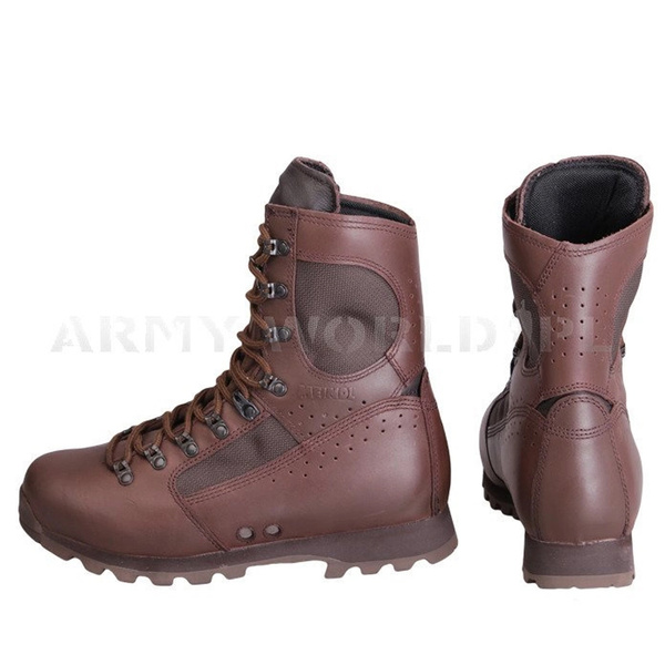 Military Leather Boots 3637-10 Meindl Jungle Brown Used