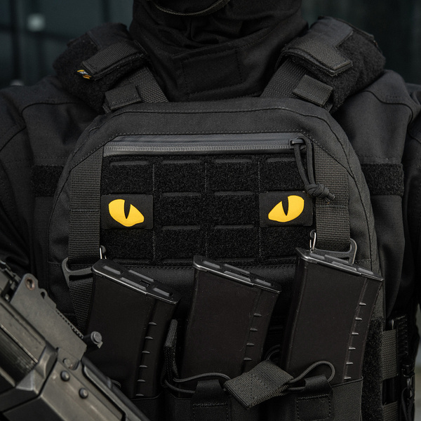 Naszywka Tiger Eyes M-Tac Black / Yellow (51501992)