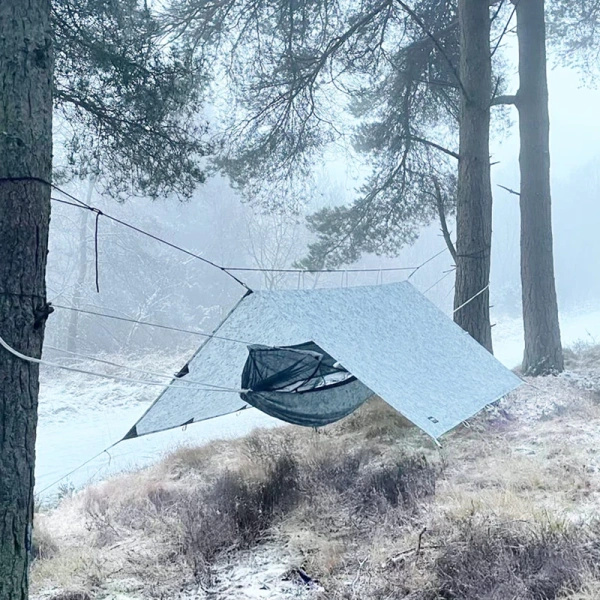 Płachta Biwakowa Tarp 3x3 DD Hammocks Winter Multicam