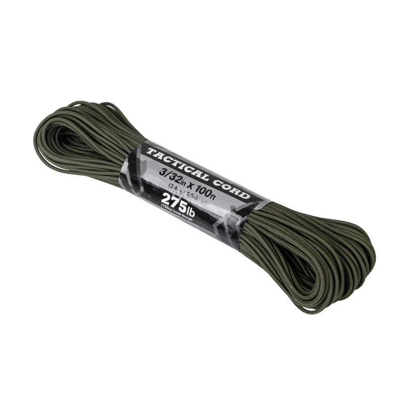 Tactical 275 Cord (100ft) Atwood Rope MFG Olive Drab (CD-TC1-NL) olive drab, SURVIVAL \ Cords / Rubbers / Straps