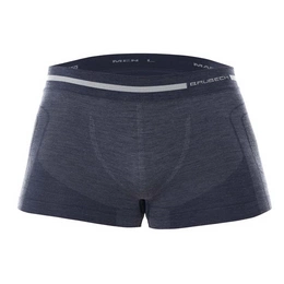 Bokserki Sportowe Męskie Comfort Wool Merino Brubeck Ciemny Jeans (BX1043M)