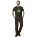 T-shirt Bawełniany FNT Wood Tagart Dark Green