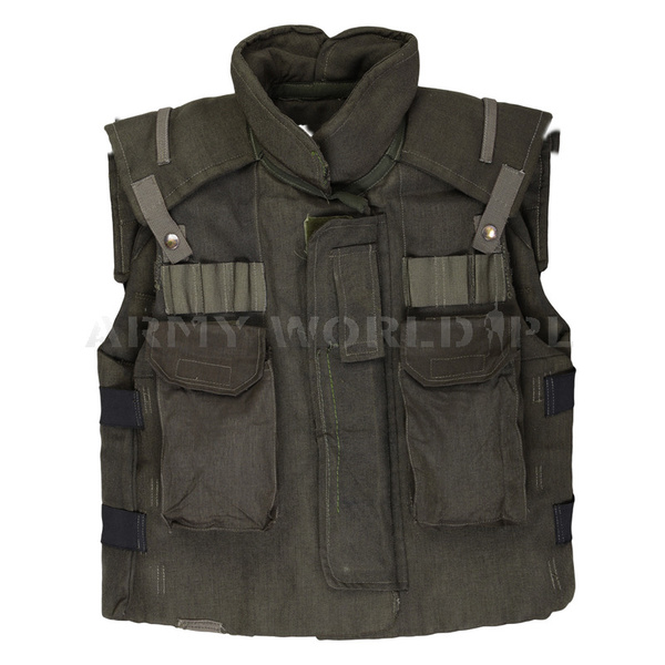 Kamizelka Wojskowa Austriacka Body Armor Fragmentation Protective Vest Ground Troops Olive Oryginał Demobil DB