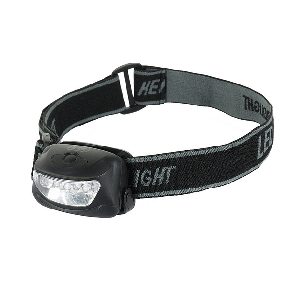 Latarka Czołowa 4+1 LED M-Tac Czarna (60067002)