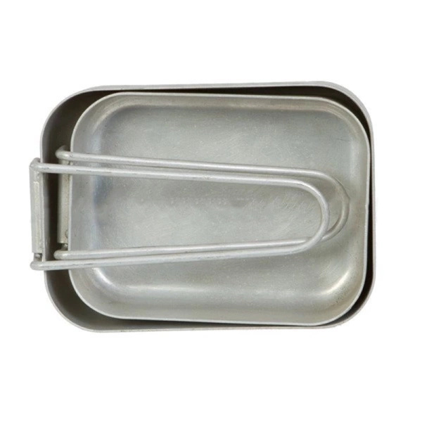 Menażka Wojskowa Holenderska Dwuczęściowa Aluminiowa Oryginał Demobil DB