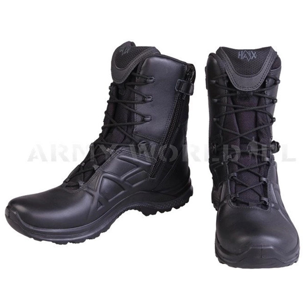 Buty Sportowe Taktyczne Haix Black Eagle Tactical 2.0 GTX Gore-Tex HIGH Z Bocznym Zamkiem Czarne Nowe III Gatunek 