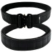 JB Tacticals Laser Cut Molle Tactical Belt with Inner Belt Black