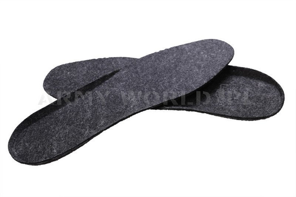 Felt Shoe Insoles Original Black New