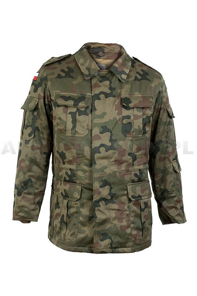  Military Polish Field Jacket Bechatka Polish With Liner 130/MON Original WZ93 Camouflage Used DB