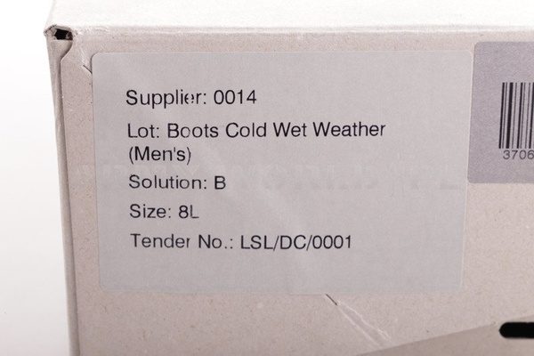 Buty Wojskowe Brytyjskie Cold Wet Weather Solution B Gore-Tex Czarne Nowe II Gatunek