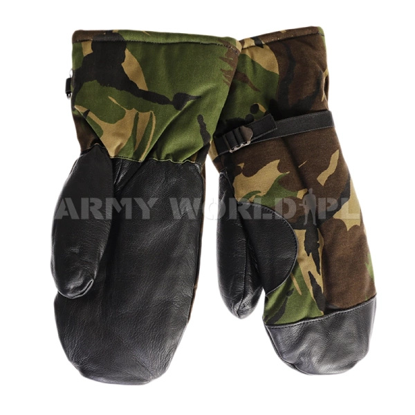 Rękawice Wojskowe Łapki Holenderskie Ocieplane DPM Oryginał Nowe