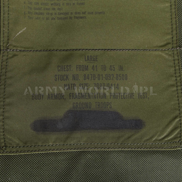 US Army Body Armor Fragmentation Protective Vest Ground Troops Olive Original II Quality